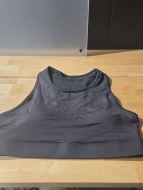 Fabletics Black High-Neck Crop Top